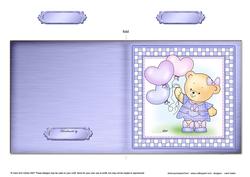 Rosie's Balloons Cut and Fold Quick Card