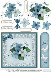 Pretty Viola Quick Card with 3D Decoupage