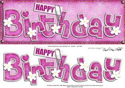 Large Dl Happy Birthday Denim N Daisies Quick Card Decoupage