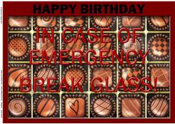 A4 Chocolate Fun Novelty Card Topper