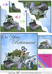 Gardening Retirement Wavy Corner Side Stacker Topper