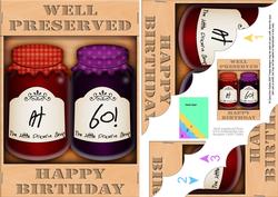 A5 Well Preserved 60th Birthday Jams Scalloped Corner