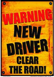 A4 Fun Novelty New Driver Card Topper