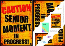 A5 Fun Novelty Senior Moment Scallop Corner Side Stacker