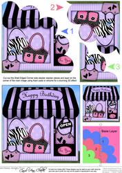 The Little Handbag Shop Shell Edged Corner Side Stacker