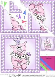 Little Princess Piggywig Scalloped Corner Stacker