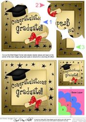 Congratulations Graduate Shell Edged Corner Side Stacker
