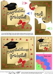 Congratulations Graduate Shell Edged Corner Side Stacker