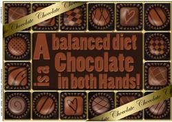 A4 Chocolate Greetings Card Topper