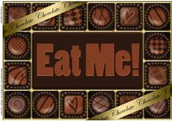 A4 Chocolate Greetings Card Topper