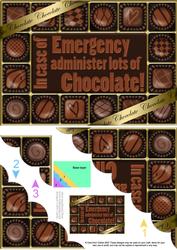 A5 Chocolate Greetings Scallop Corner Stacker