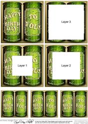 Birthday Beer Cans Tunnel Topper