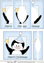 Christmas Penguin Circular Side Stacker