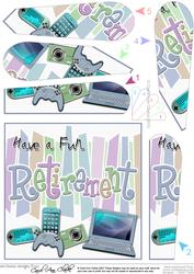 Retirement Gadgets Games N Gizmos Fan Pyramage Topper