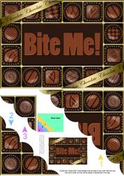 A5 Chocolate Greetings Scallop Corner Stacker
