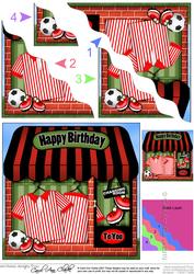 The Little Football Shoppe Wavy Corner Side Stacker Topper