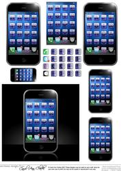 Smart Phone Quick Card with 3D Decoupage