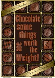 A4 Chocolate Greetings Card Topper