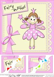 8 x 8 Fairy Twinkltoes and Lace Corner Topper