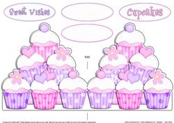 Cupcakes Felties Shaped Card
