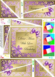 Floral Elegance Mum Birthday Twisted Spiral Side Stacker