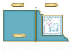 Cute Cat Cut and Fold Corner Card