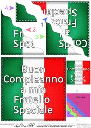 Flying the Flag Italian Happy Birthday Special Brother