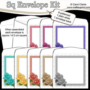 Just Roses 14.5 x 14.5 cm Envelope Kit