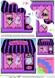 The Little Oh La La Shop Shell Edged Corner Side Stacker