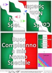 Flying the Flag Italian Happy Birthday Grandpa
