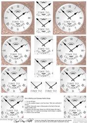 Time to Celebrate Clock Pyramage Sheet
