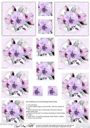 Posy and Pearls Twisted Pyramage Sheet