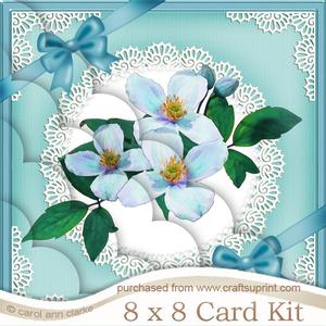 8 x 8 Clematis and Lace Kit with Scalloped Corners