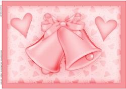 A4 Romantic Bells Card Topper