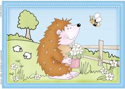 A4 Cute Hedgehog Card Topper