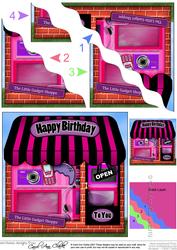 The Little Girly Gadget Shoppe Wavy Corner Side Stacker