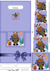 Xmas Rudolph No-hole Over the Edge N Spiral Pyramid