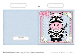 Debra Zebra Quick Cut and Fold Card