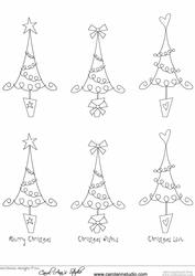 Fun & Funky Xmas Trees Digi Stamps