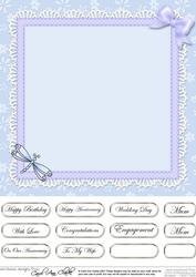 Dreamy Dragonflies Matching 8 x 8 Insert Panel and Greetings