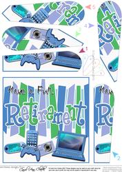 Retirement Gadgets Games N Gizmos Fan Pyramage Topper