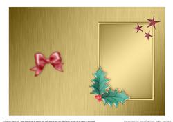 Elegant Christmas Greeting Matching Insert 5 x 7 Portrait
