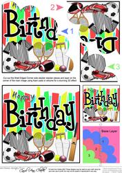 Birthday Sports N Games Shell Edged Corner Side Stacker