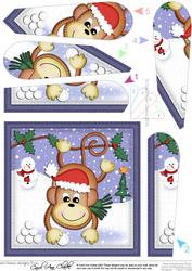 Xmas Chunky Monkey Fan Pyramage Topper