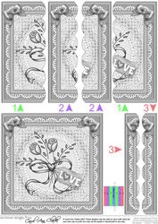 Lovely Roses Scallop Edge Side Stacker