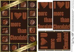 A5 Chocolate Greetings Pyramage Topper