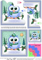 Little Hoot Shell Edged Corner Side Stacker