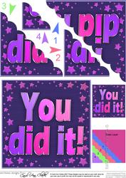 You Did It Scallop Corner Side Stacker Topper