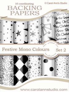 Festive Monochrome Backing Papers