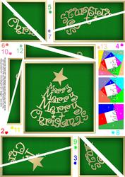 Merry Christmas Tree Twisted Spiral Side Stacker